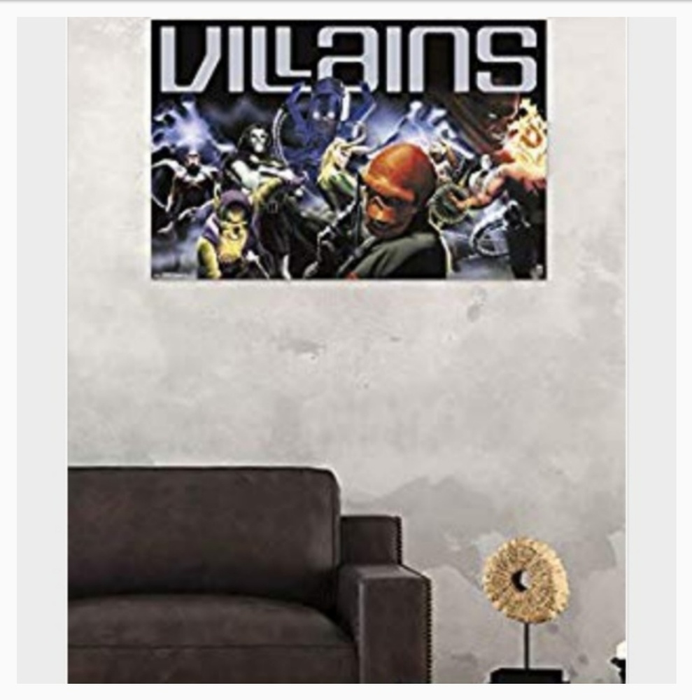 Marvel Villains poster 22.375'' x 34''
